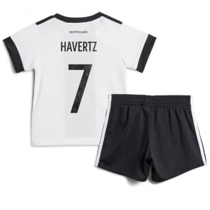 Lacne Dětský Futbalové dres Nemecko Kai Havertz #7 MS 2022 Krátky Rukáv - Domáci (+ trenírky)